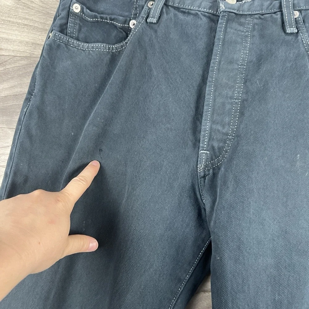 VTG Levi's Jeans Mens 34W 34L Green‎ Button Fly 90s RedTab Y2K Classic Denim